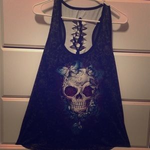 Skull tank top